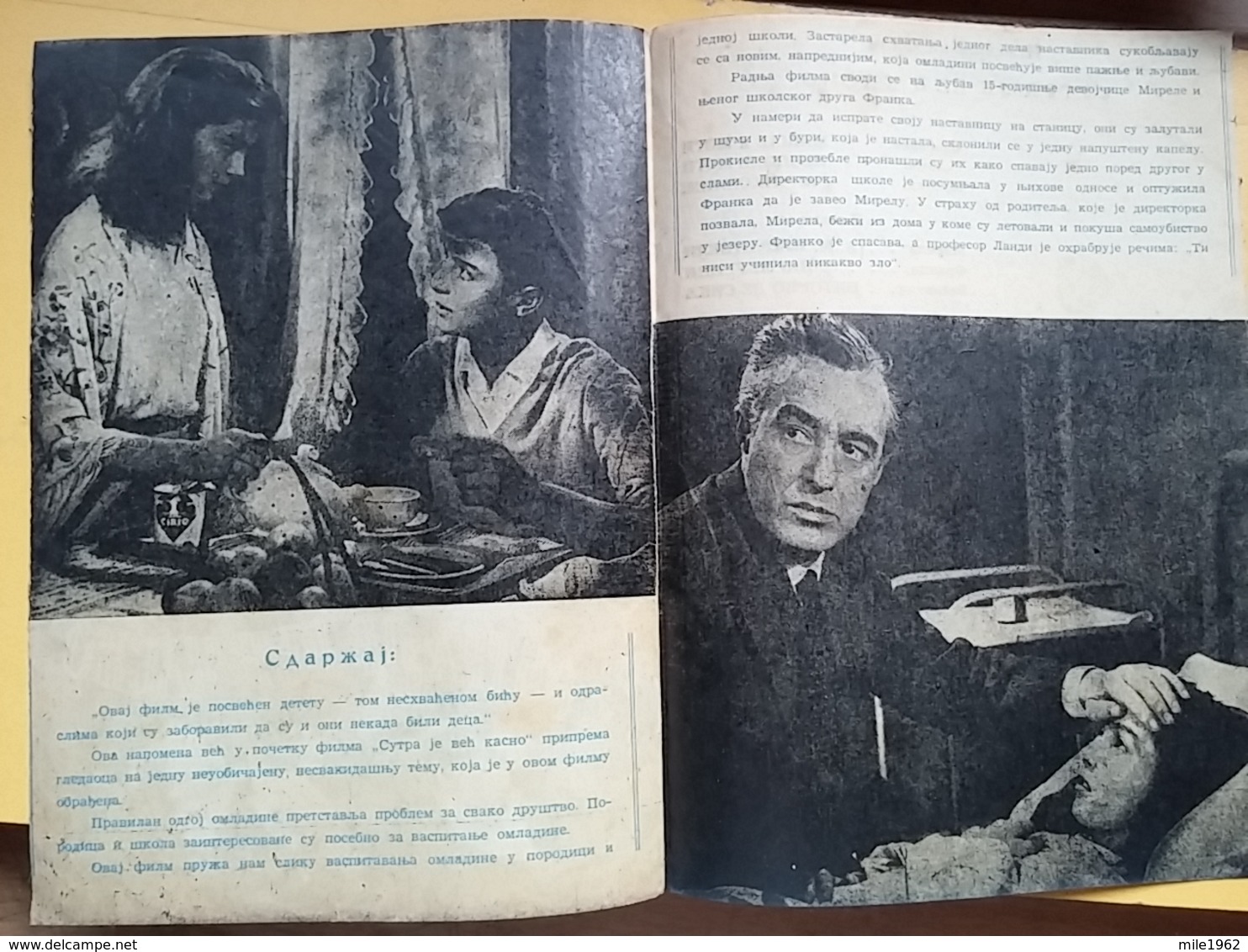 PROG 21 - SUTRA JE VEC KASNO - Yugoslavia Movie Program-Publicité,- PIEREANGELI, VITORIO DE SIKA - Magazines