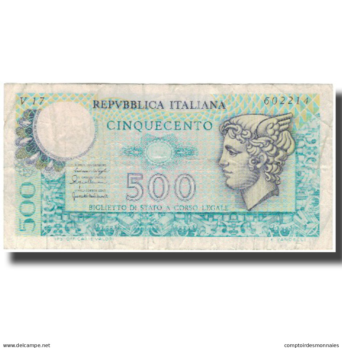 Billet, Italie, 500 Lire, KM:95, TB - 500 Lire