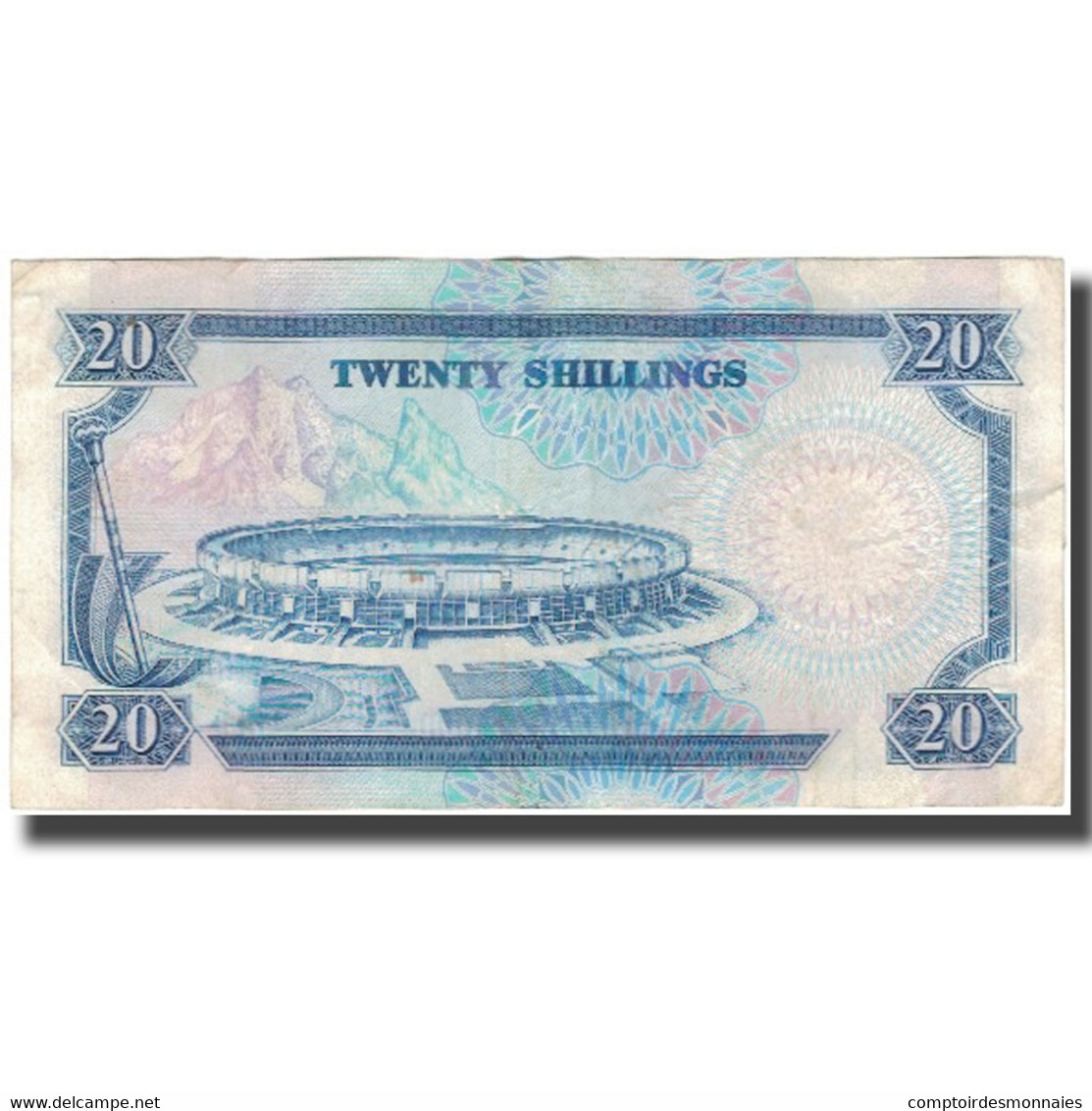 Billet, Kenya, 20 Shillings, 1989-07-01, KM:25b, TB+ - Kenya