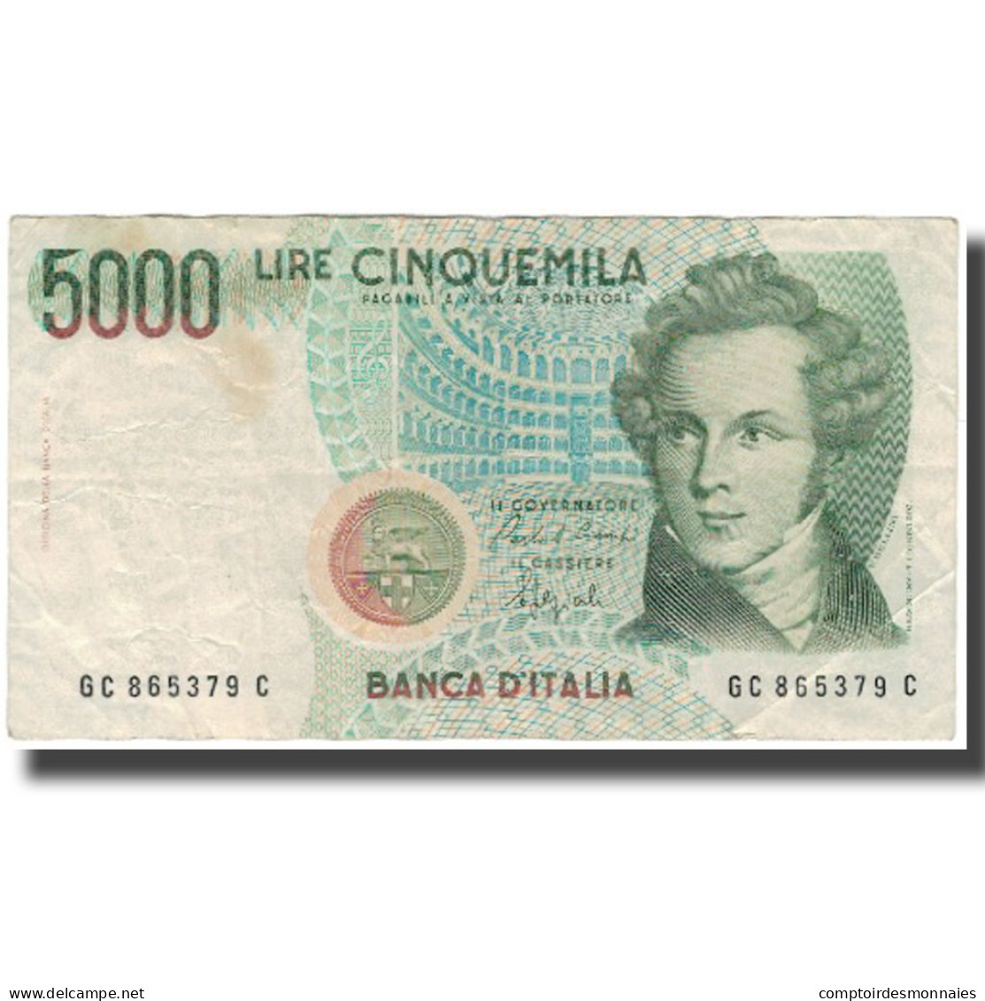 Billet, Italie, 5000 Lire, KM:111b, TB - 5000 Lire