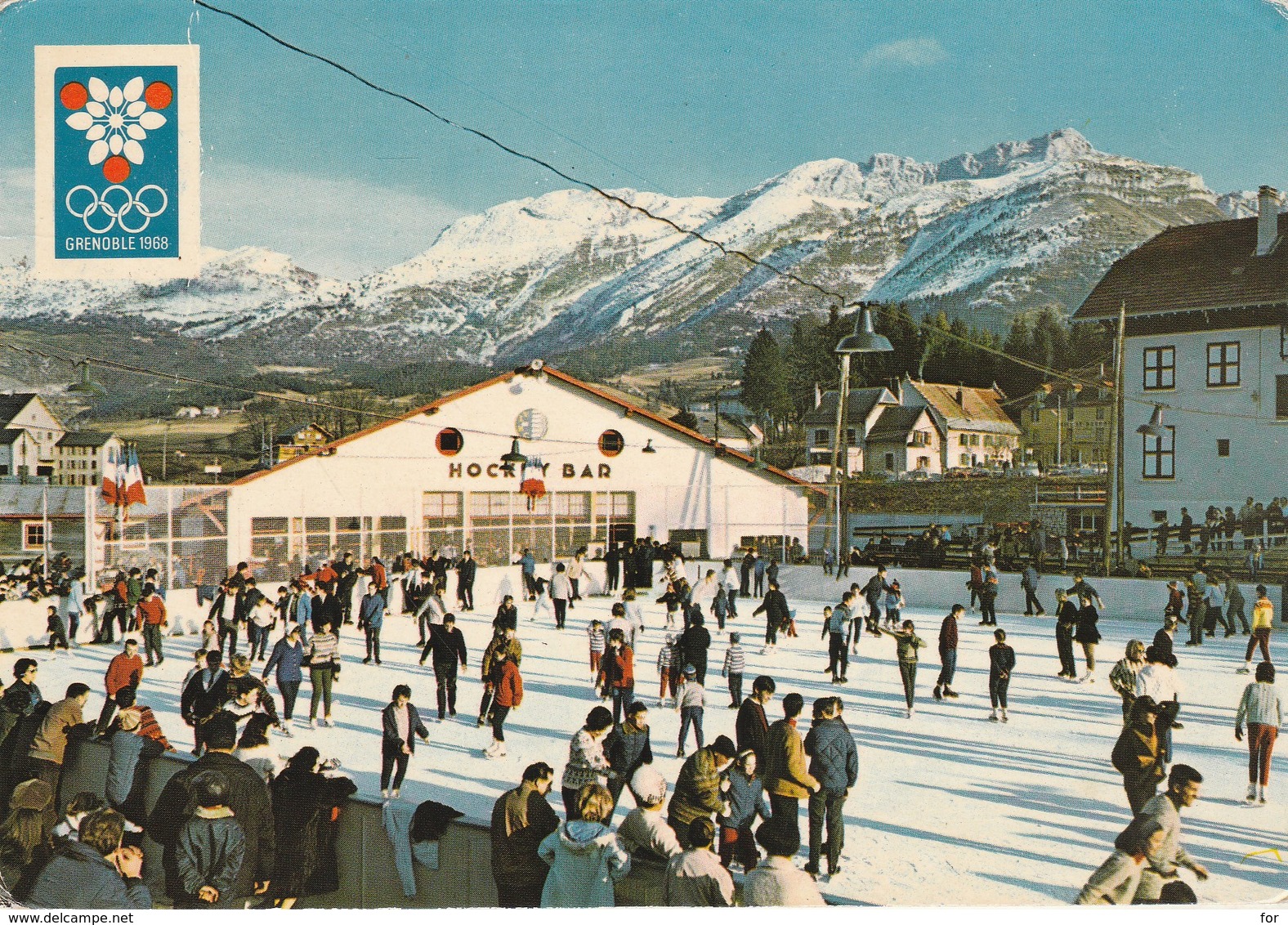 Isère : VILLARD-de-LANS : Xé Jeux Olympiques  D'hiver 1968 - La Patinoire - ( C.p.s.m.  - Grand Format ) - Villard-de-Lans
