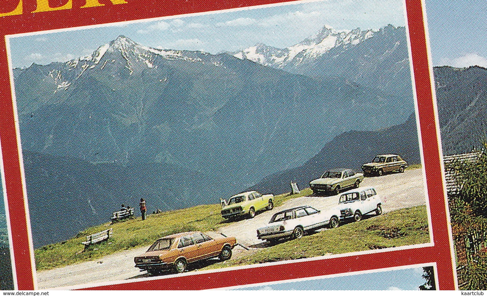 Zillertaler Höhenstrasse: AUDI 80 B1, FORD TAUNUS TC2, GRANADA, RENAULT 4, MAZDA 616, SIMCA 1100 - (Tirol, Austria) - Passenger Cars