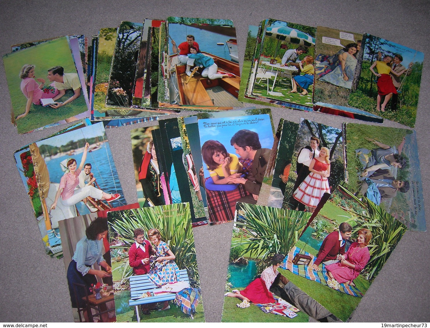 Lot De 119 Cpsm Avec Des Couples Couple Amoureux Femme Homme Kitsch Romantique Bon Etat - 100 - 499 Cartes