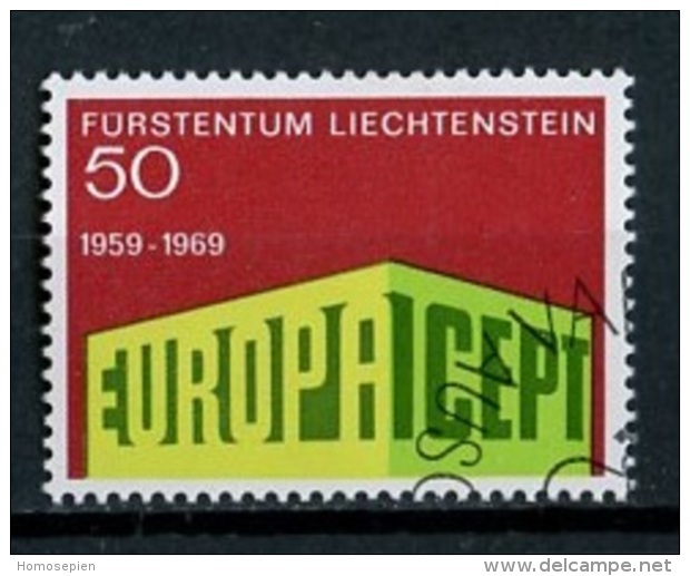 Liechtenstein 1969 Y&t N°449 - Michel N°507 (o) - 50r EUROPA - Used Stamps