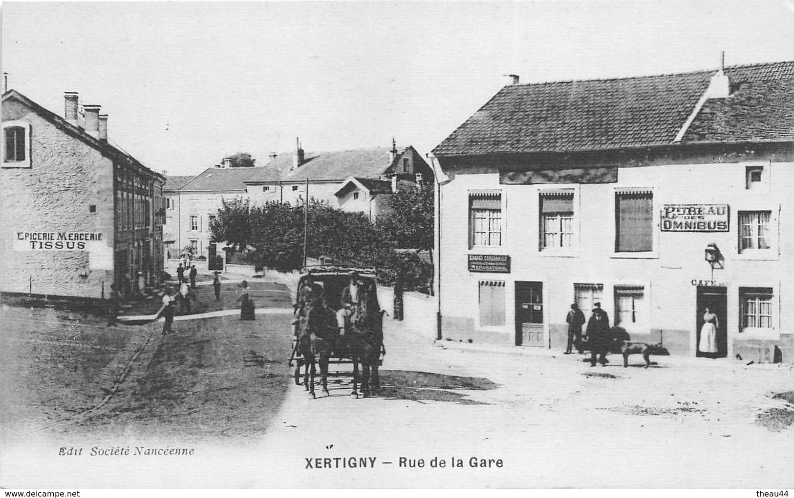¤¤  -   XERTIGNY   -  Rue De La Gare  -  Bureau Des Omnibus  -  Cordonnier " DUG "    -  ¤¤ - Xertigny