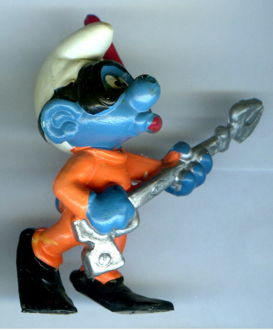 Figurine Vintage SCHTROUMPF Plongeur © 1979 PEYO SCHLEICH WA BERRIE CO - Smurfs