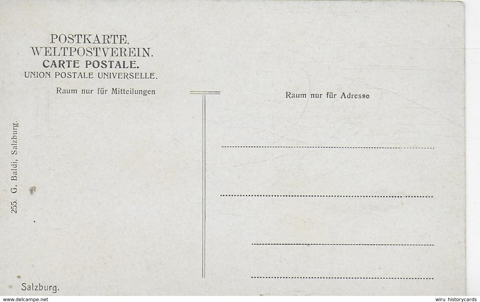 AK 0264  Salzburg - Verlag Baldi Ca. Um 1910 - Salzburg Stadt