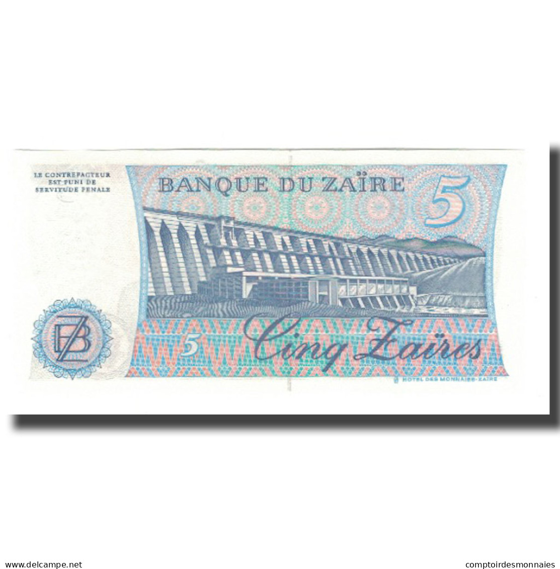 Billet, Zaïre, 5 Zaïres, 1985, 1985-11-24, KM:26a, NEUF - Zaïre