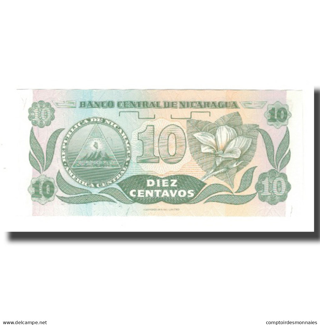 Billet, Nicaragua, 10 Centavos, Undated (1991), Undated (1991), KM:169a, NEUF - Nicaragua