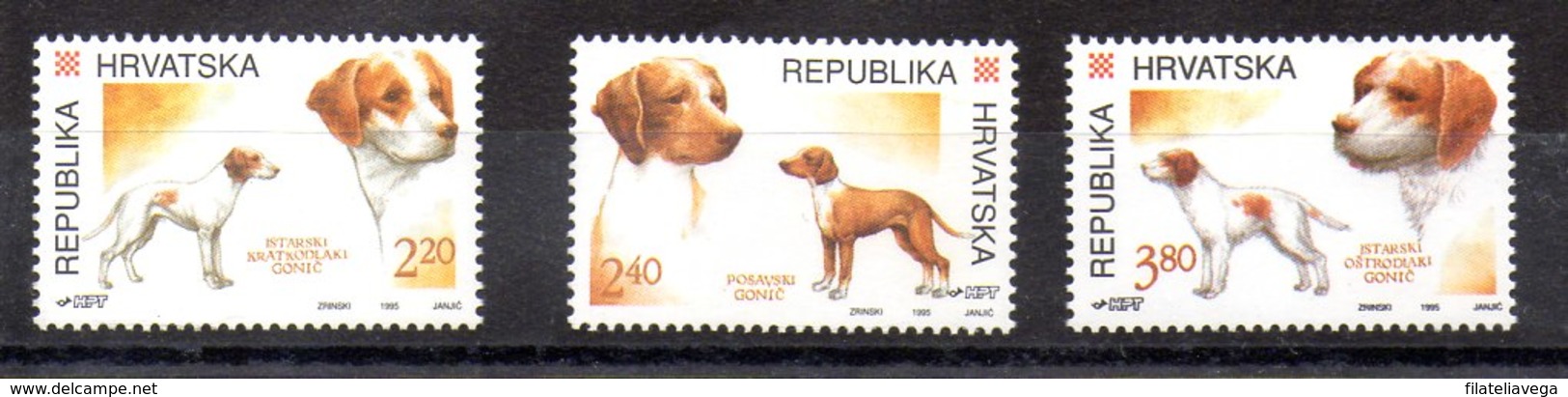 Serie De Croacia N ºYvert 281/83 ** PERROS (DOGS) - Croacia