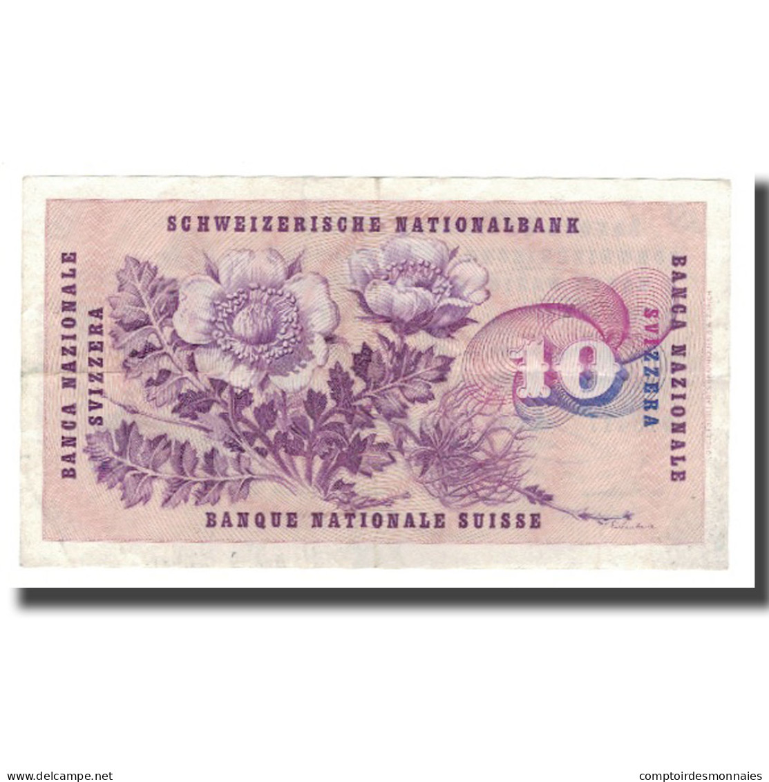 Billet, Suisse, 10 Franken, 1968, 1968-05-15, KM:45n, TTB - Switzerland