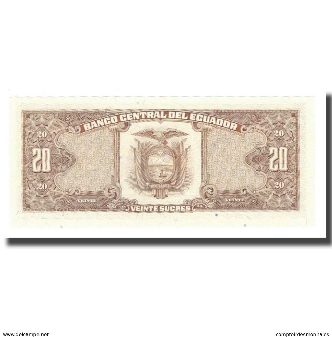 Billet, Équateur, 20 Sucres, 1988, 1988-11-22, KM:121Aa, NEUF - Equateur