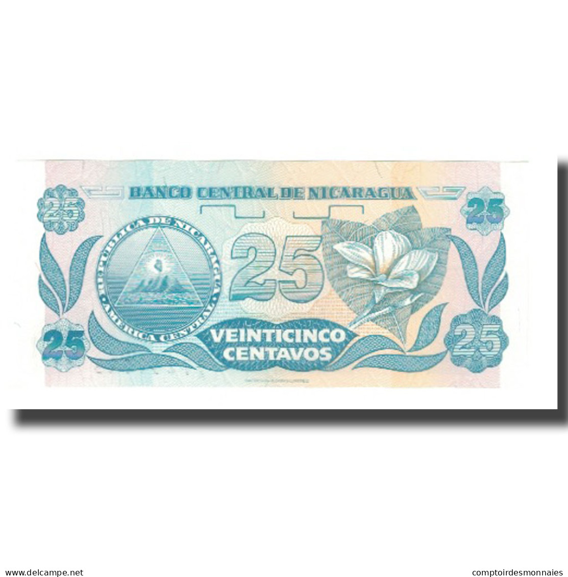 Billet, Nicaragua, 25 Centavos, Undated (1991), Undated (1991), KM:170a, NEUF - Nicaragua