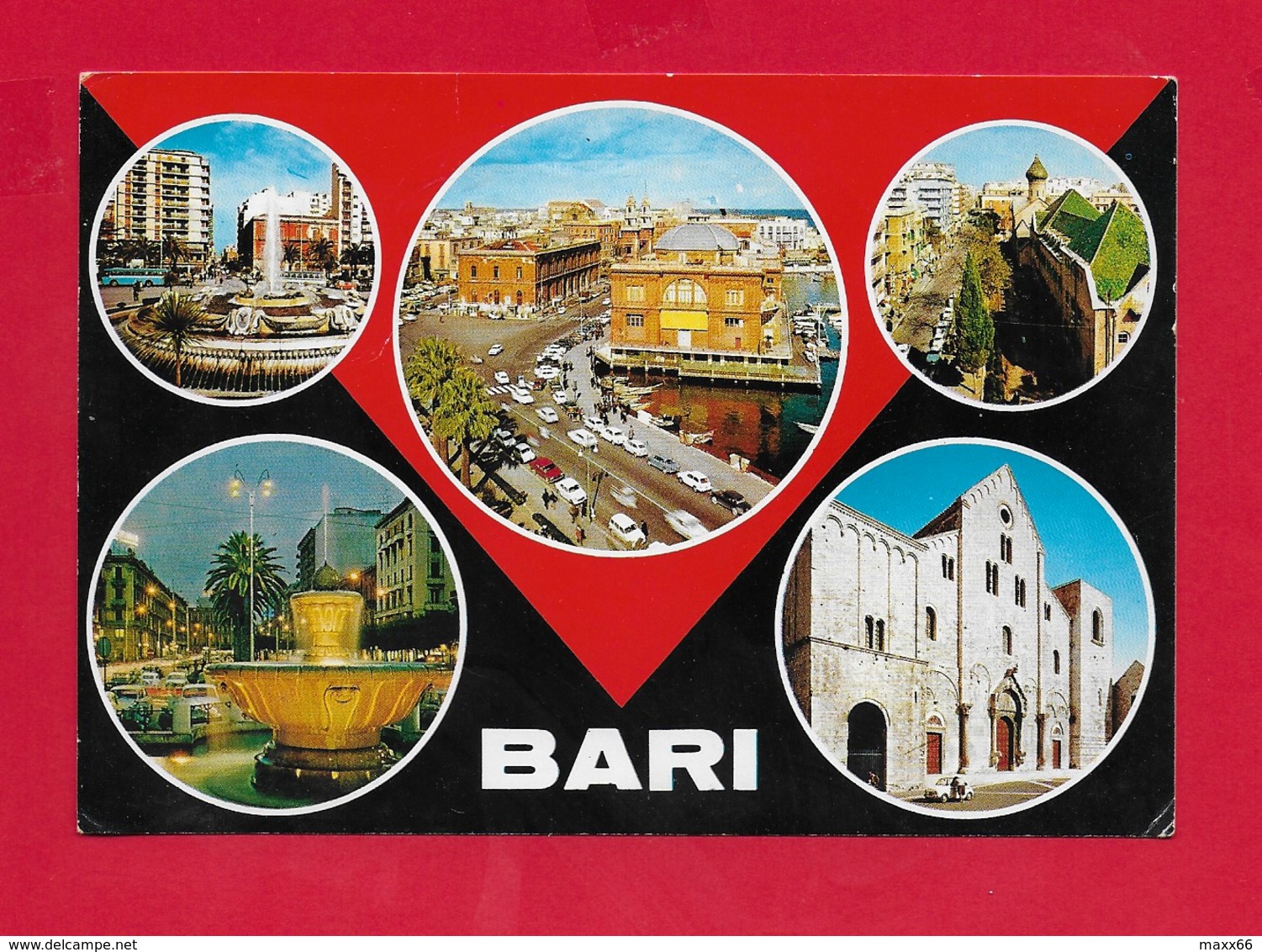 CARTOLINA VG ITALIA - BARI - Vedutine Multivue - 10 X 15 - ANN. 1976 - Bari