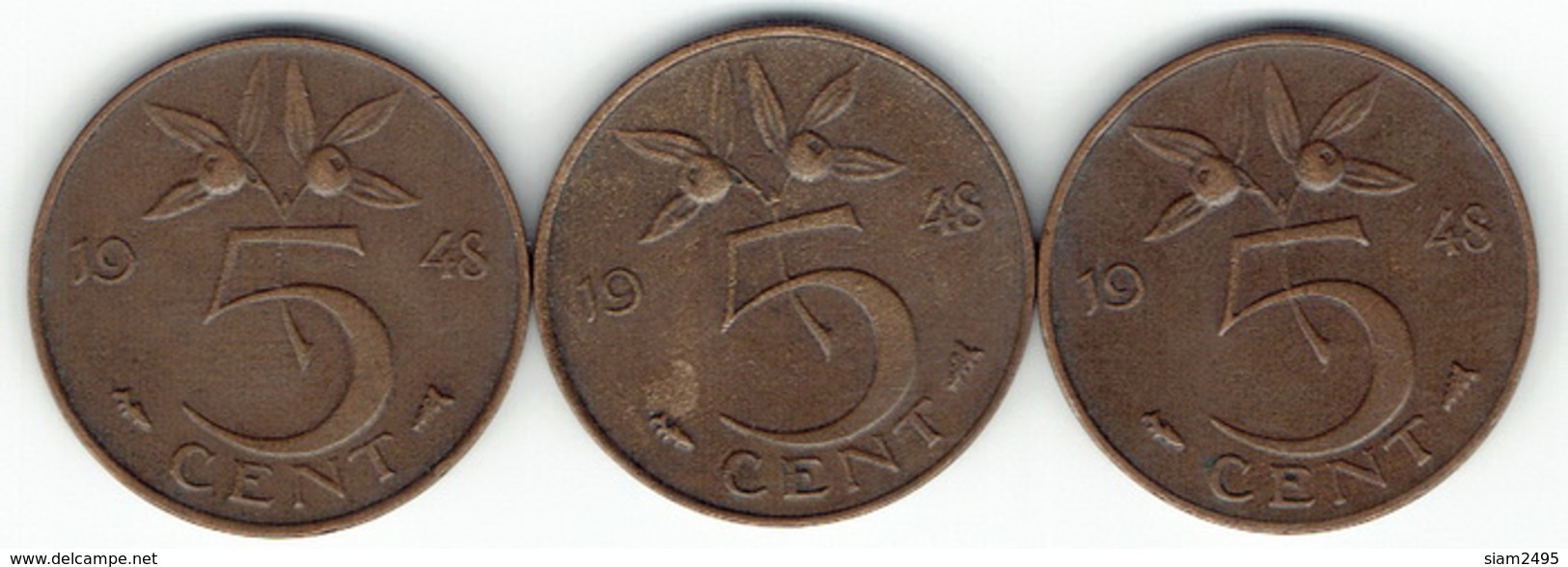 The Netherlands 1948, 5 Cents - 5 Cent