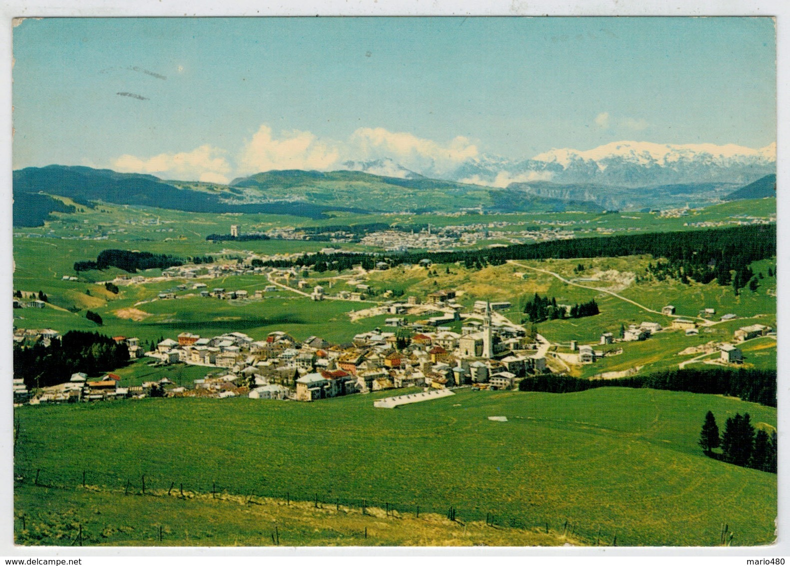 GALLIO  (VI)    PANORAMA  E  VEDUTA  ALTOPIANO            (VIAGGIATA) - Altri & Non Classificati