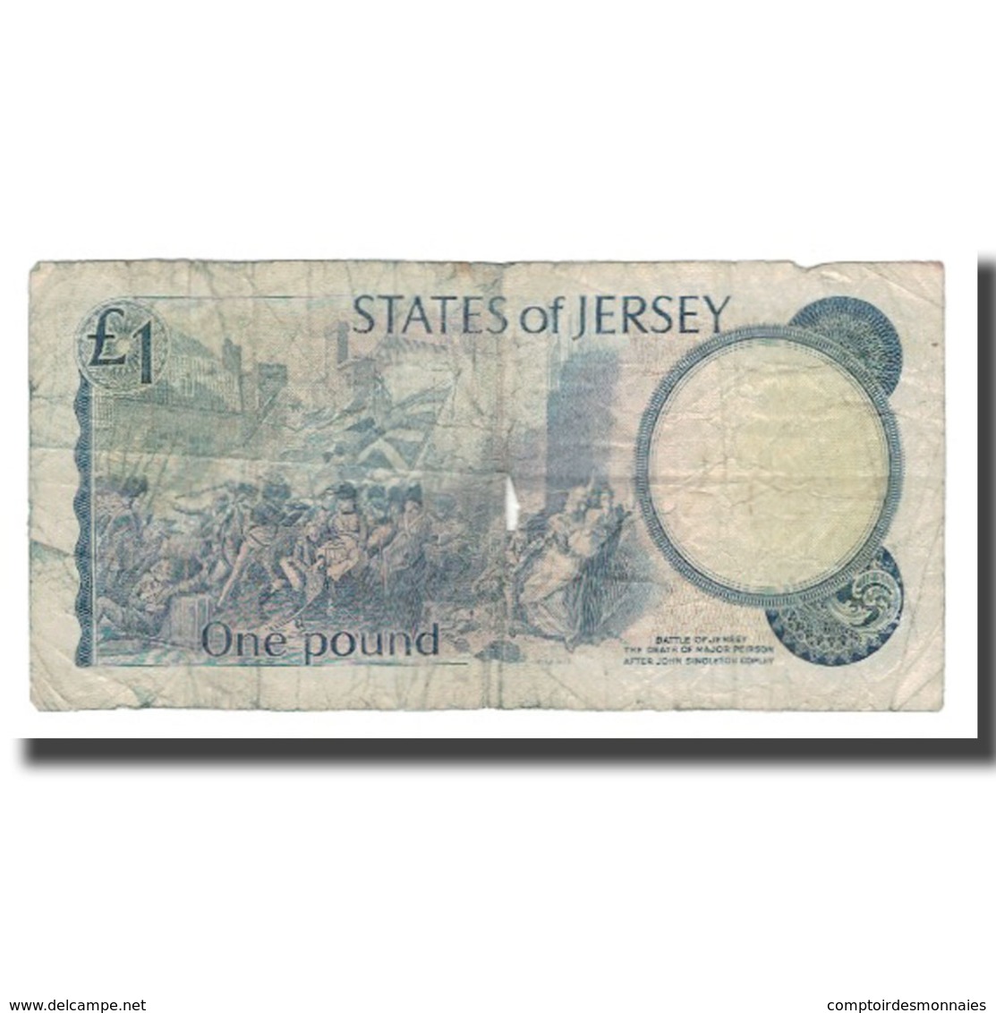 Billet, Jersey, 1 Pound, Undated (1976-1988), KM:11a, B - Jersey