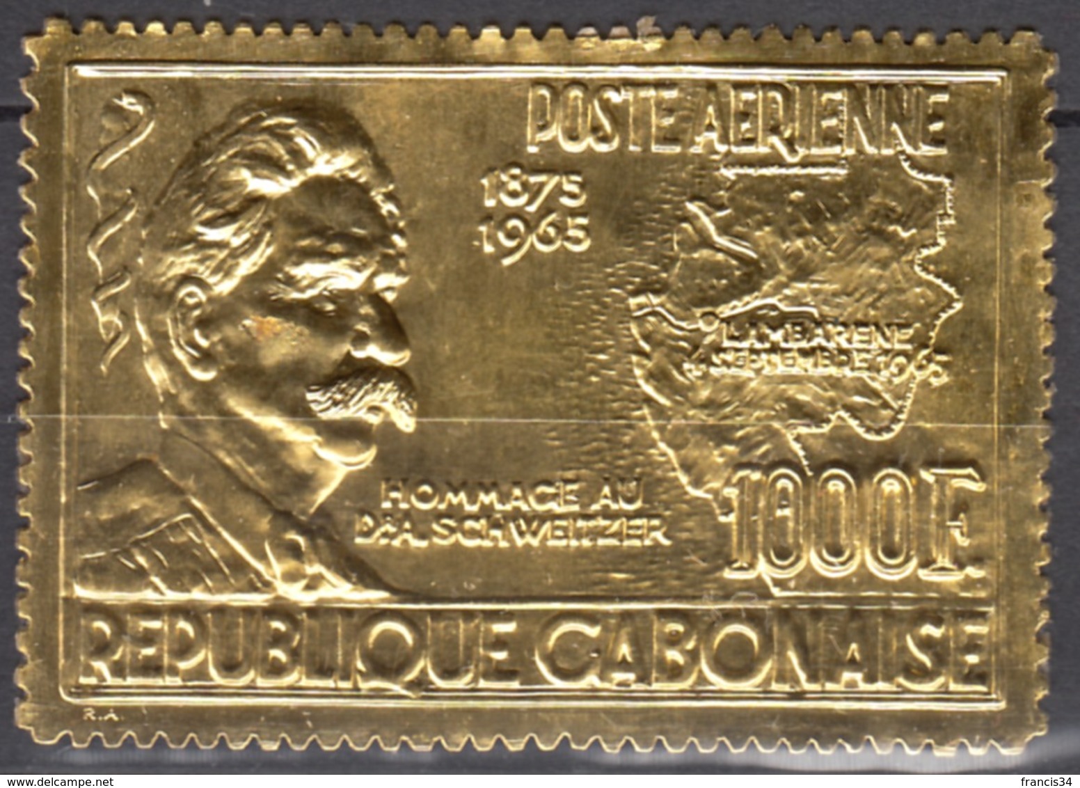 PA N° 41 Du Gabon - X X - ( E 1431 ) - ( Verso Taché ) - Albert Schweitzer