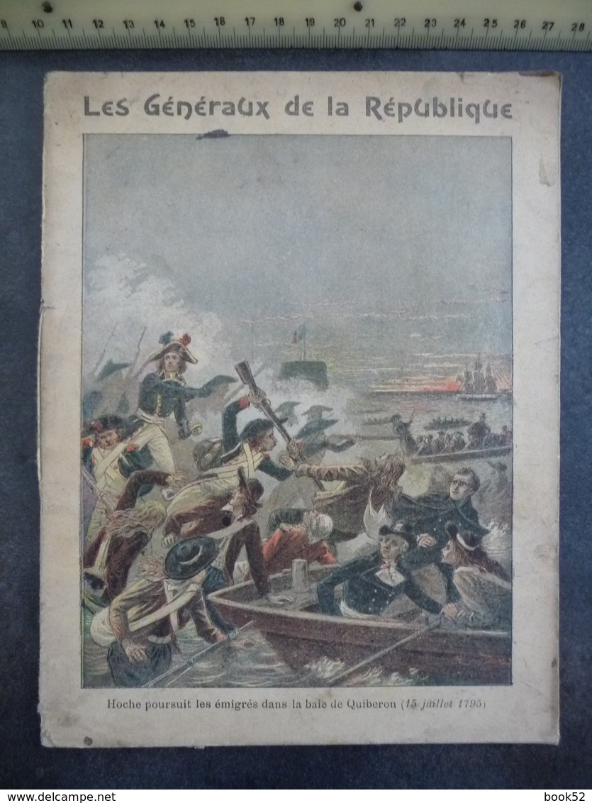 Ancien Protège-cahier Couverture "HOCHE Poursuit Les émigrés Dans La BAIE DE QUIBERON" (CAHIER COMPLET) - Book Covers