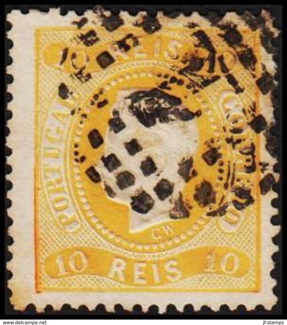 1867. Luis I. 10 REIS. (Michel 26) - JF304224 - Oblitérés