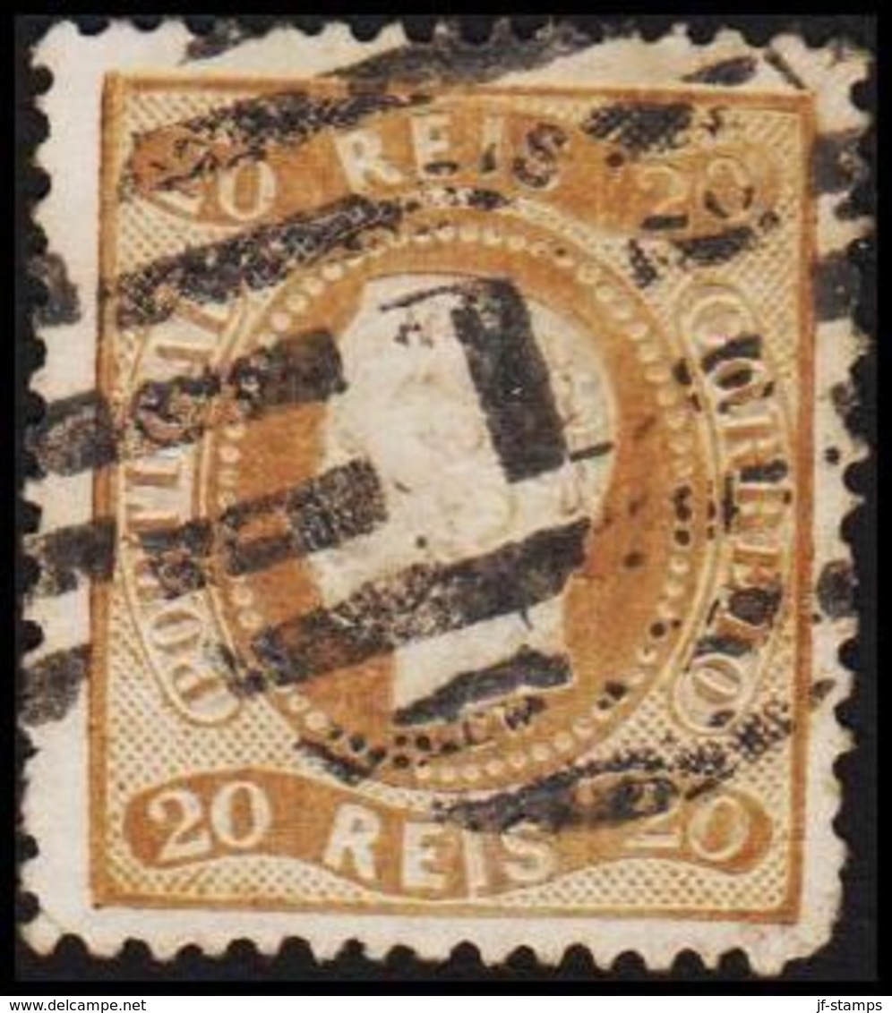 1869. Luis I. 20 REIS. (Michel 27) - JF304225 - Oblitérés