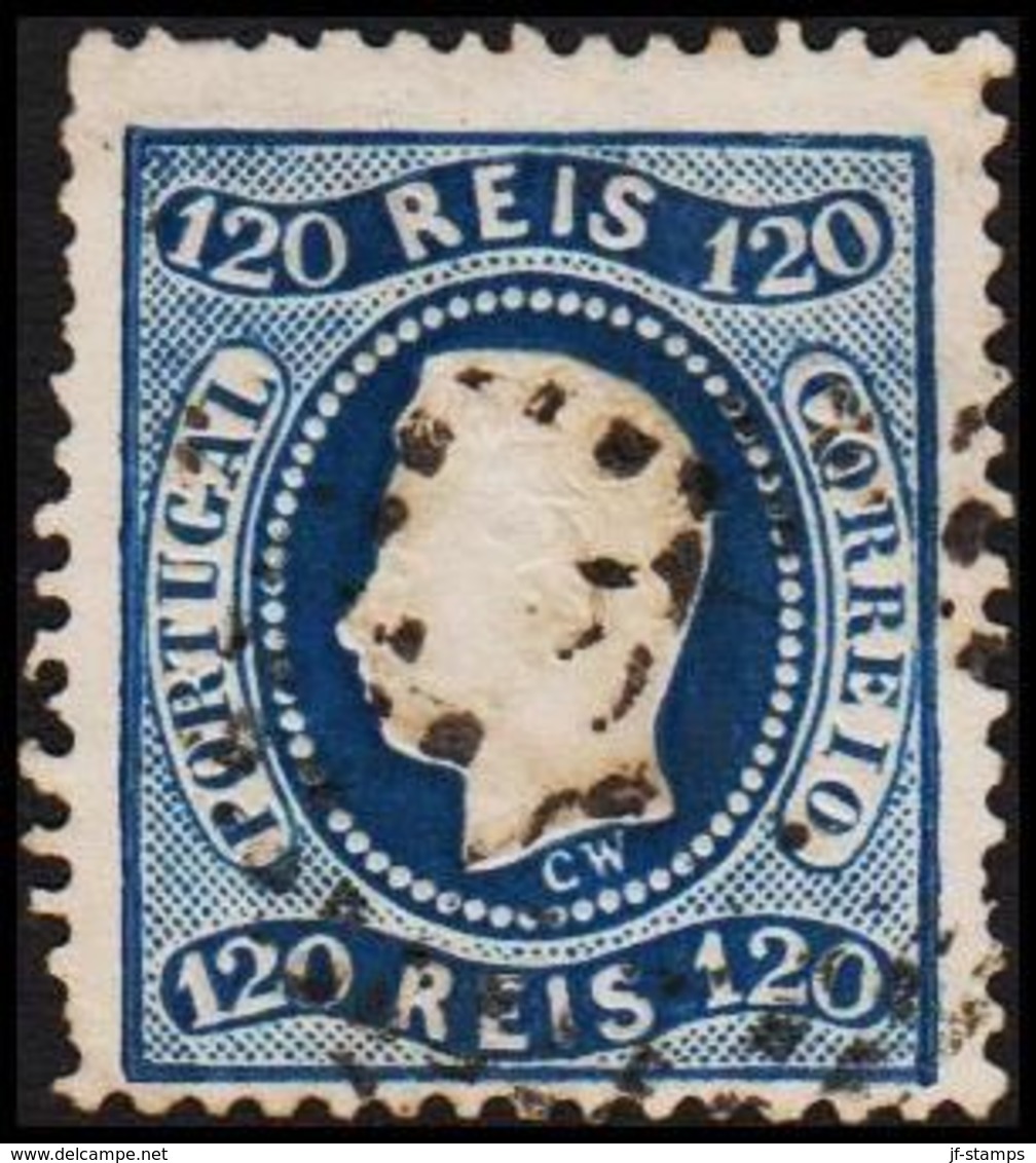 1867. Luis I. 120 REIS. (Michel 32) - JF304227 - Oblitérés