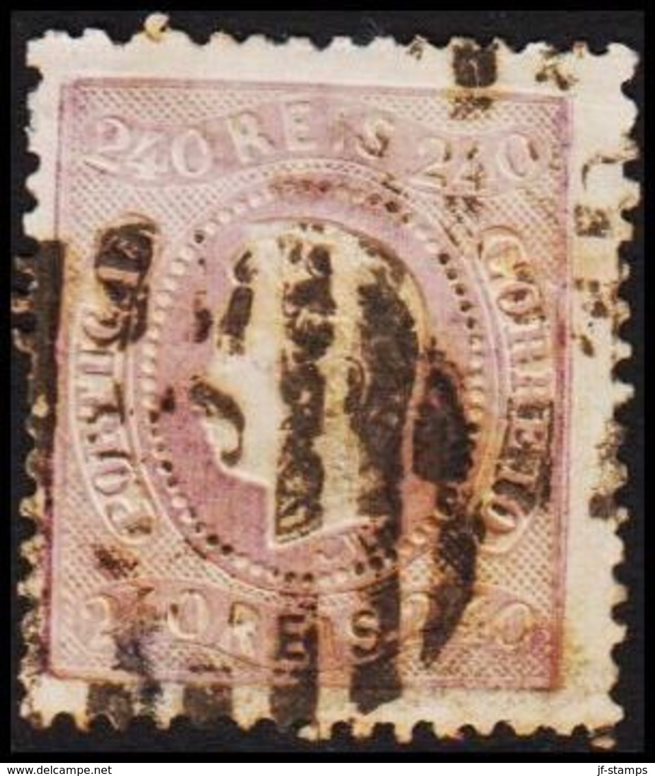 1870. Luis I. 240 REIS. (Michel 33) - JF304228 - Oblitérés