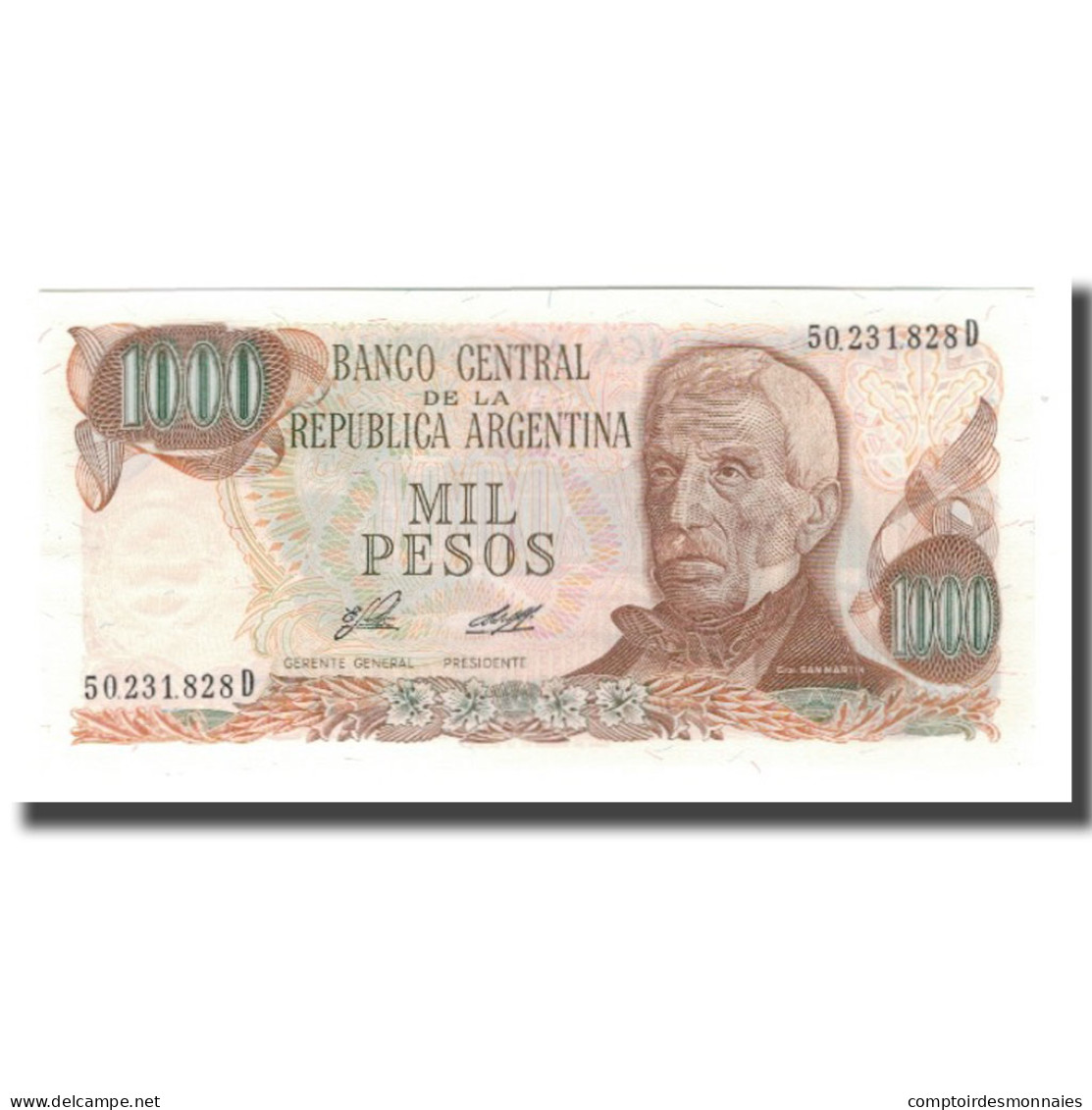Billet, Argentine, 1000 Pesos, Undated (1976-83), KM:304b, NEUF - Argentine