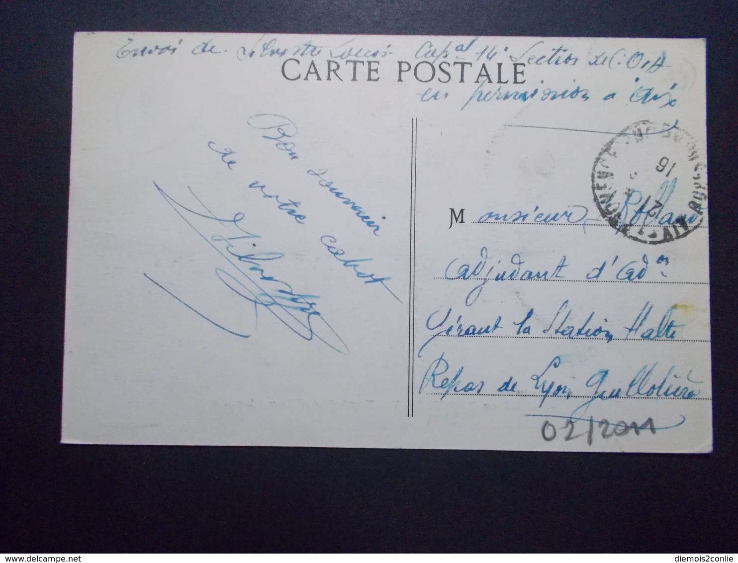 Carte Postale  - AIX EN PROVENCE (13) - Fontaine D'eau Chaude - 1916 (1783/1000) - Aix En Provence