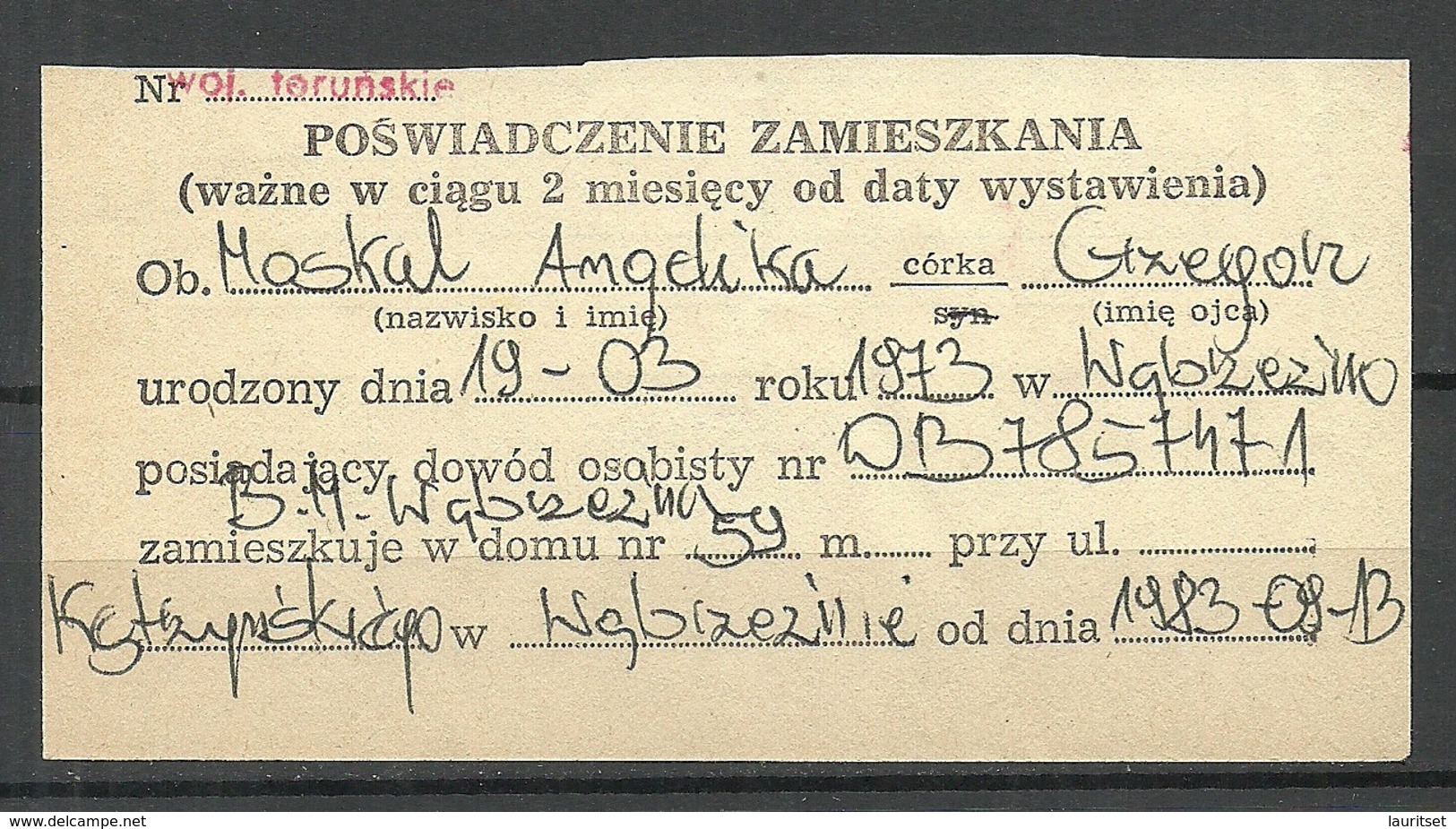 POLEN Poland Ca 1973 Documentary Tax Oplata Stempelmarken On Out Cut + Interesting Cancels - Fiscales