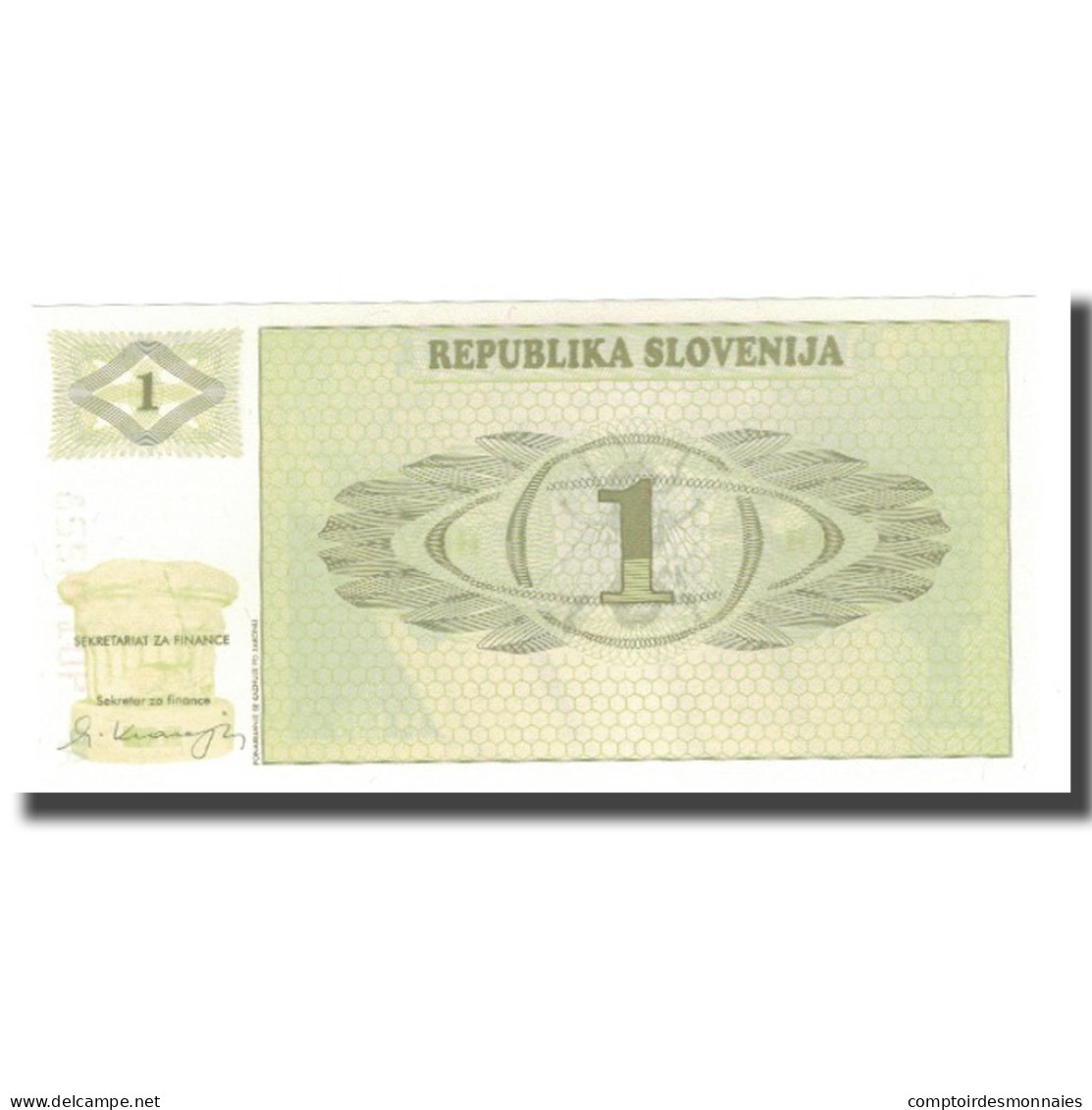 Billet, Slovénie, 1 (Tolar), 1990, UNdated (1990), KM:1a, NEUF - Slovénie