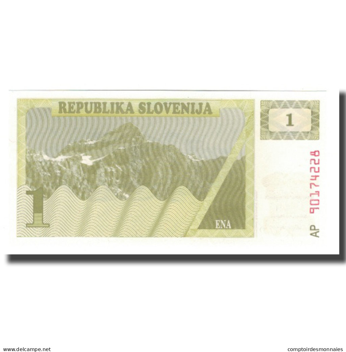 Billet, Slovénie, 1 (Tolar), 1990, UNdated (1990), KM:1a, NEUF - Slovénie