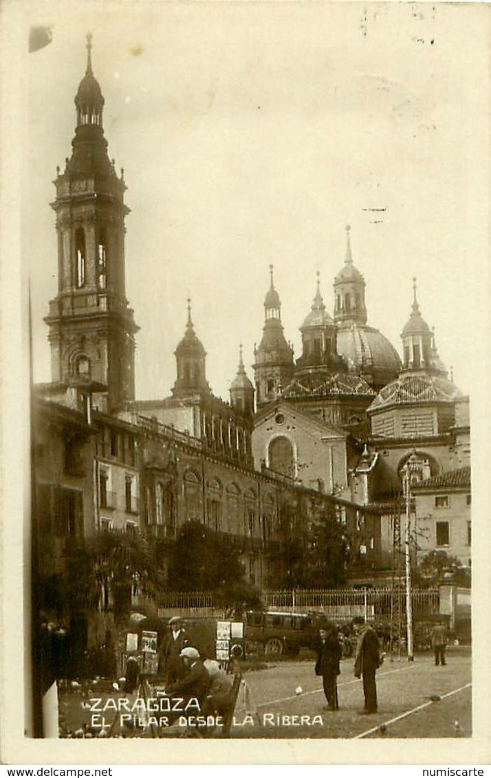 Cpsm ZARAGOZA El Pilar Desde La Ribera - Zaragoza