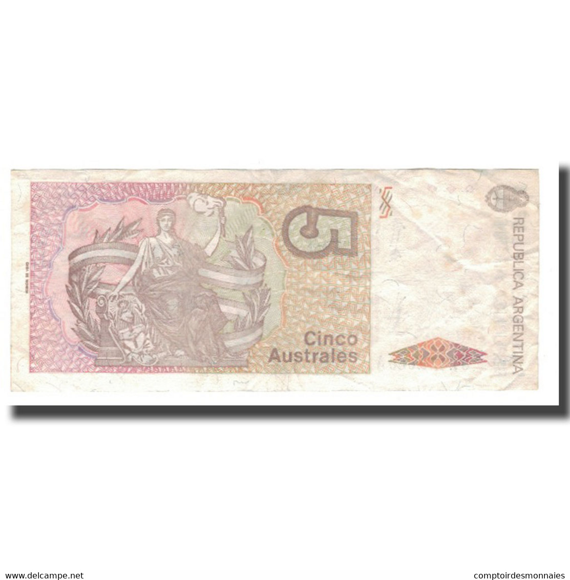 Billet, Argentine, 5 Australes, Undated (1985-91), KM:324a, TB+ - Argentine