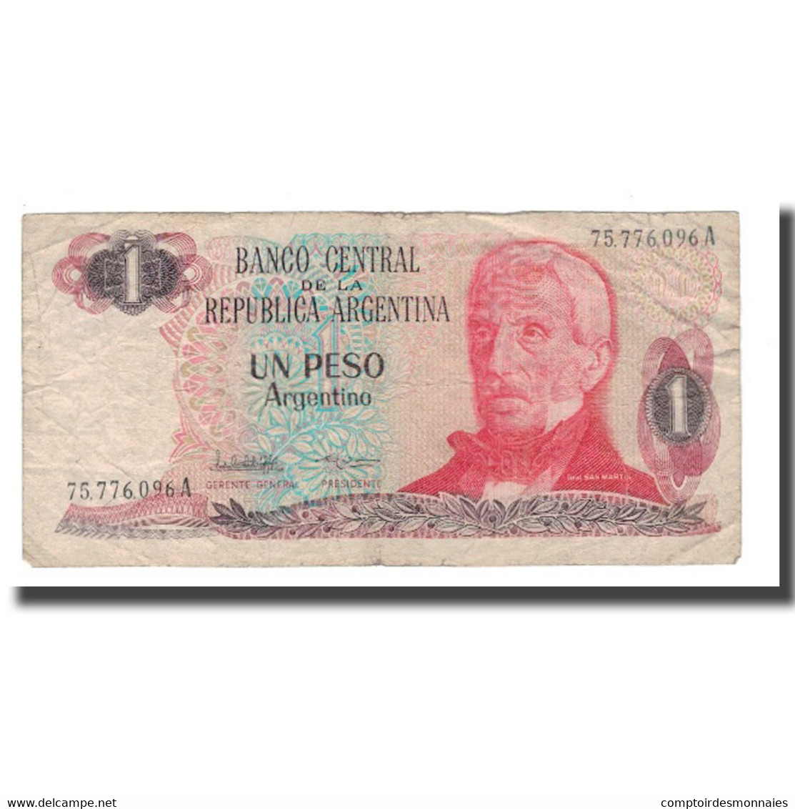 Billet, Argentine, 1 Peso Argentino, Undated (1983-84), KM:311a, B+ - Argentine