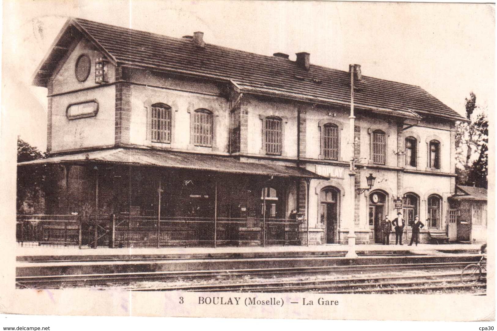 CPA MOSELLE.BOULAY.LA GARE - Boulay Moselle