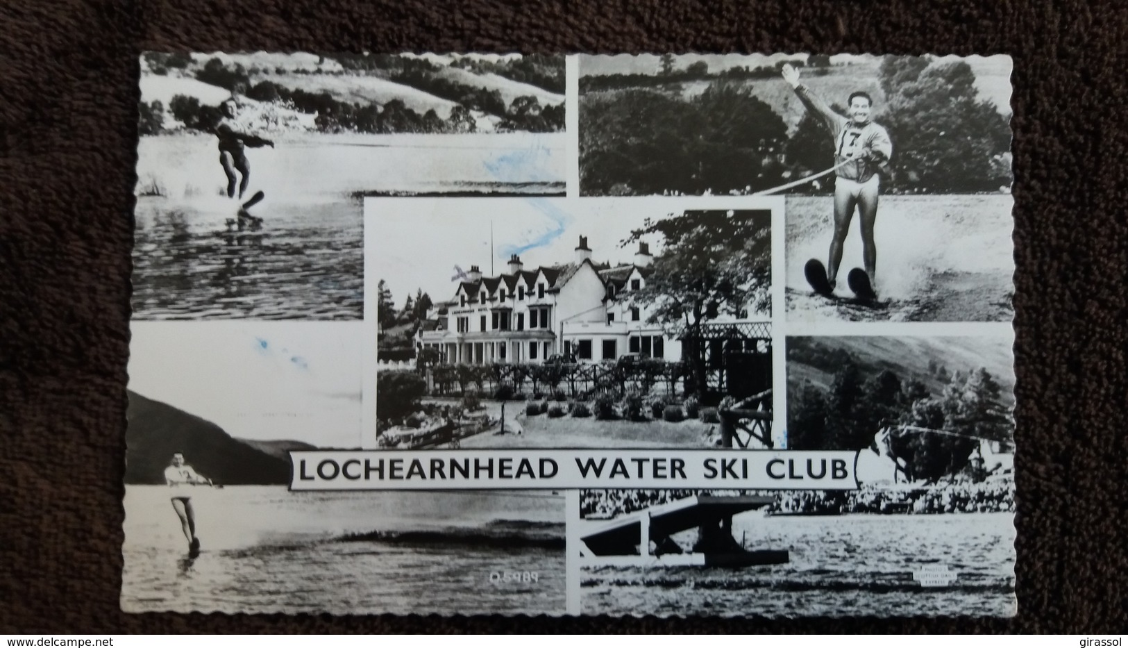 CPSM SKI NAUTIQUE WATER SKI CLUB LOCHEARNHEAD VALENTINE S REAL PHOTO - Water-skiing