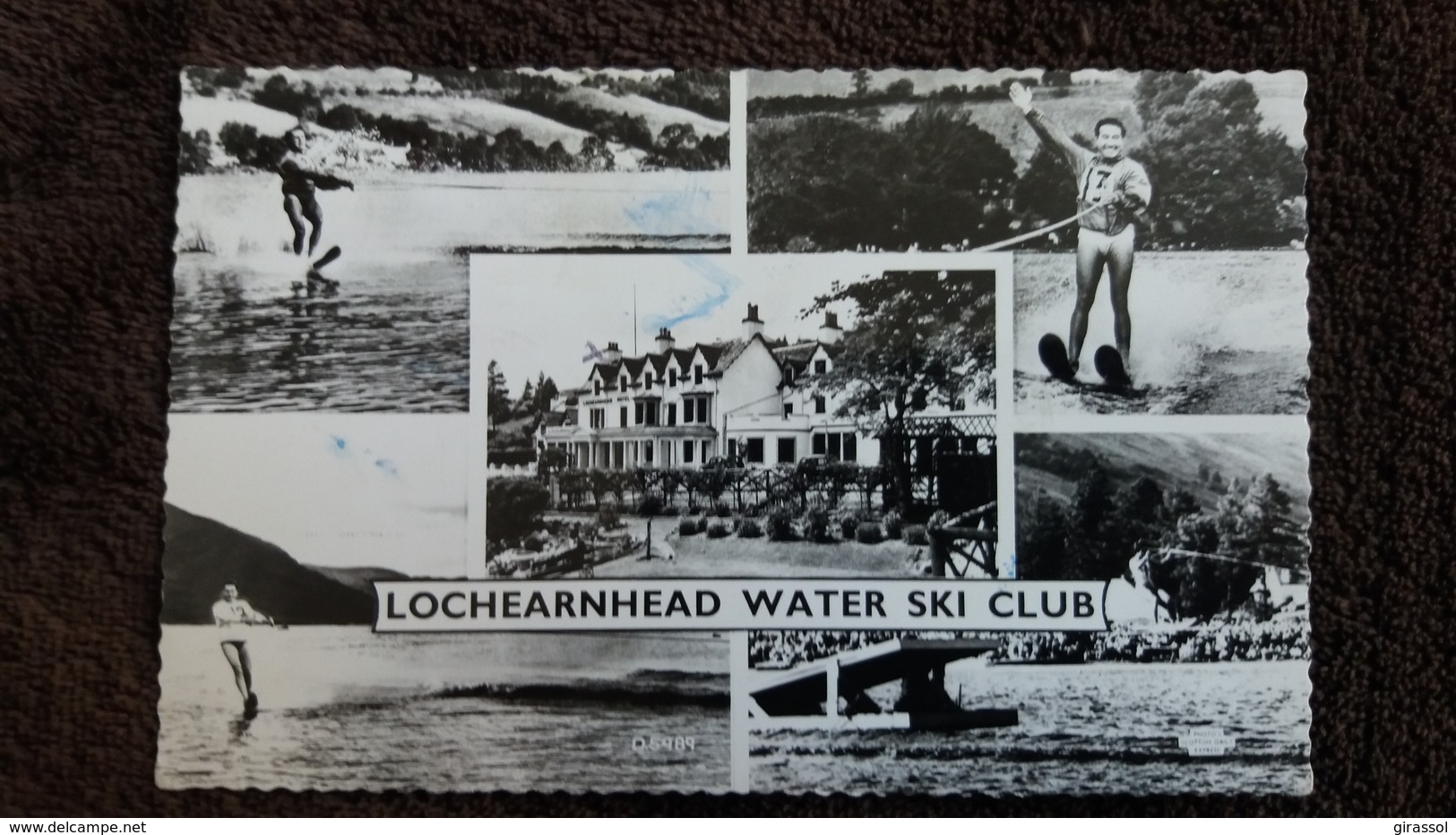 CPSM SKI NAUTIQUE WATER SKI CLUB LOCHEARNHEAD VALENTINE S REAL PHOTO - Wasserski