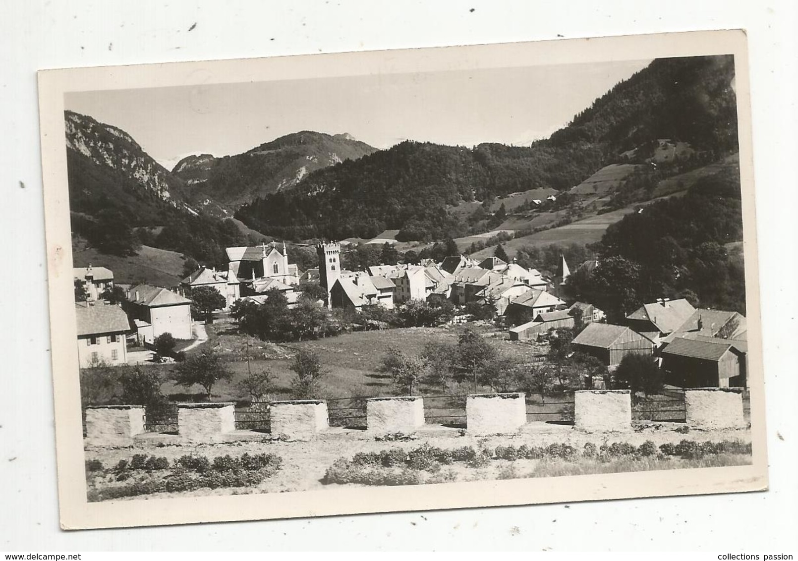 Cp, 74 ,  SAINT  JEOIRE  EN FAUCIGNY ,la Ville Vue Du Château De BEAUREGARD ,  écrite,n° 9 - Saint-Jeoire