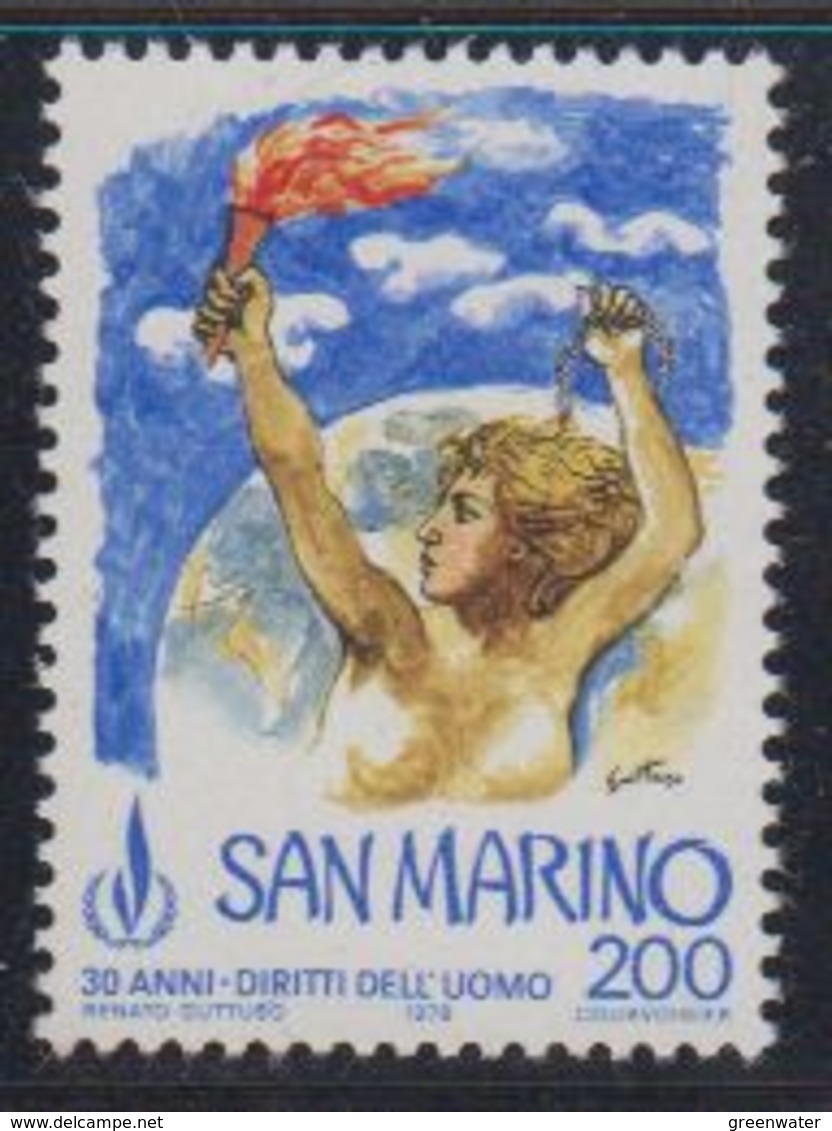 San Marino 1978 Human Rights 1v ** Mnh (43231H) - Ongebruikt