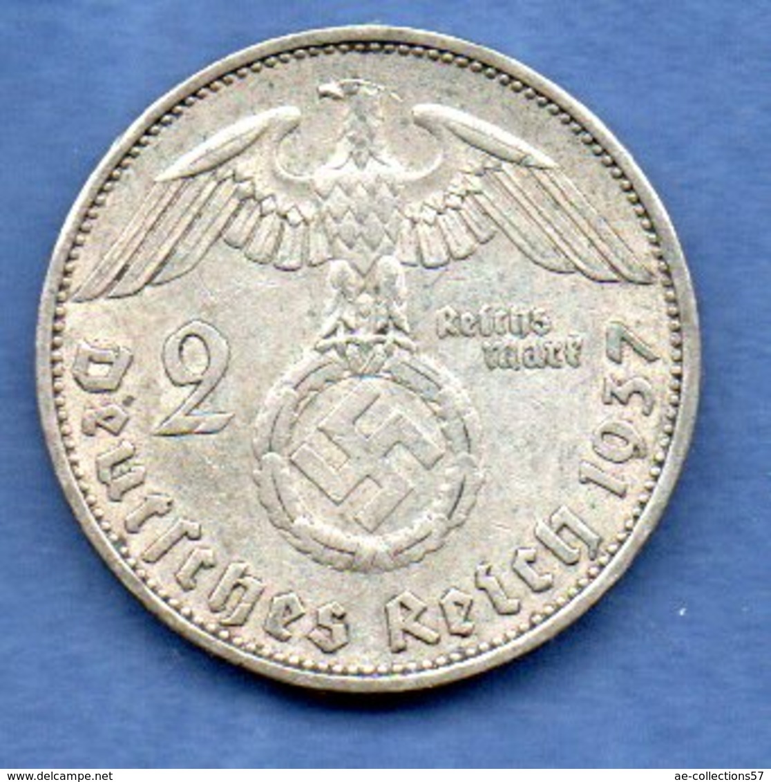 Allemagne  - 2 Reichsmark 1937 A --  état  TTB - 2 Reichsmark