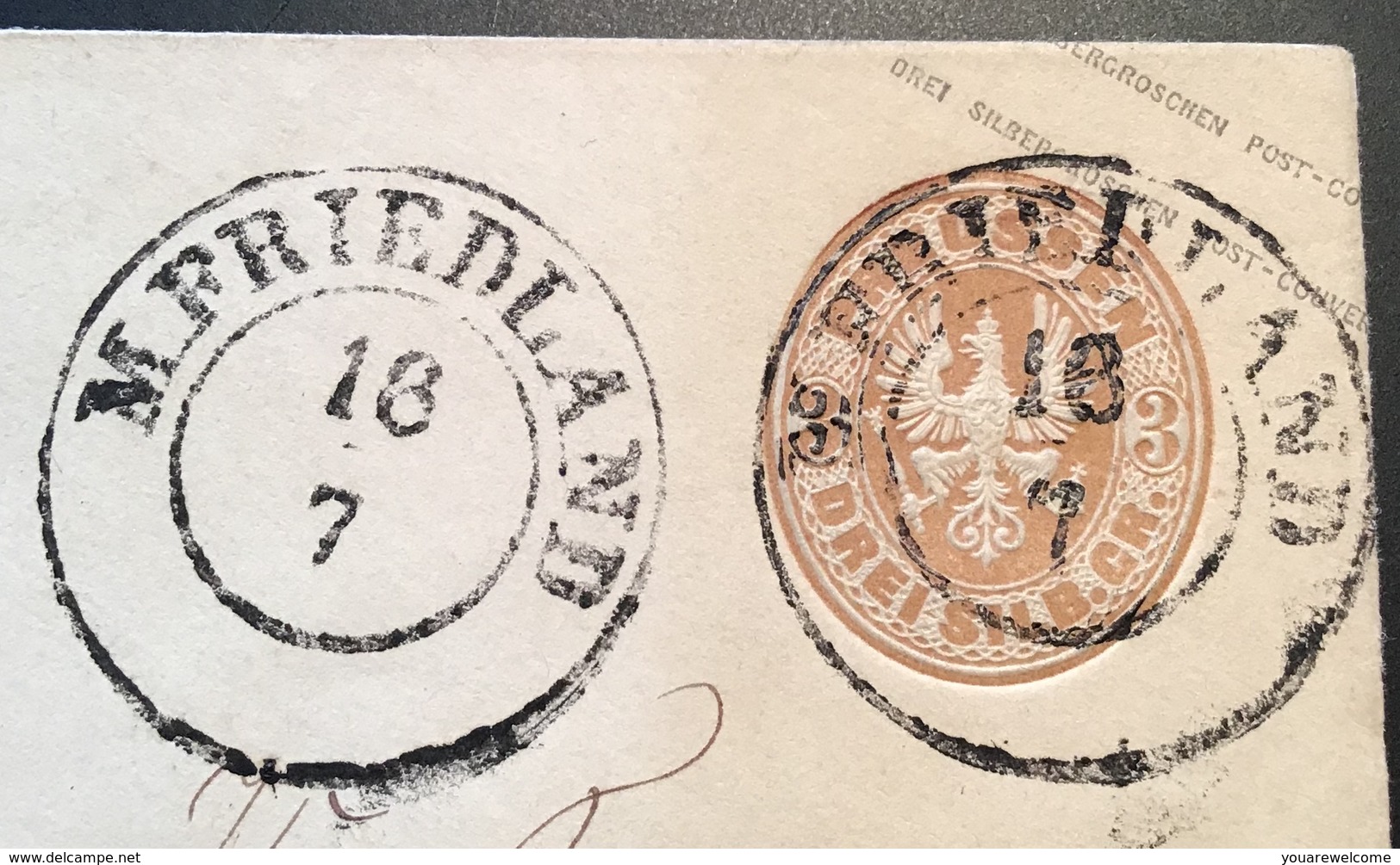 Preussen „M.FRIEDLAND“ (Märkisch-Friedland, Marienwerder Miroslawiec Polen)seltener Stempel Ganzsache(Brief Poland Cover - Enteros Postales