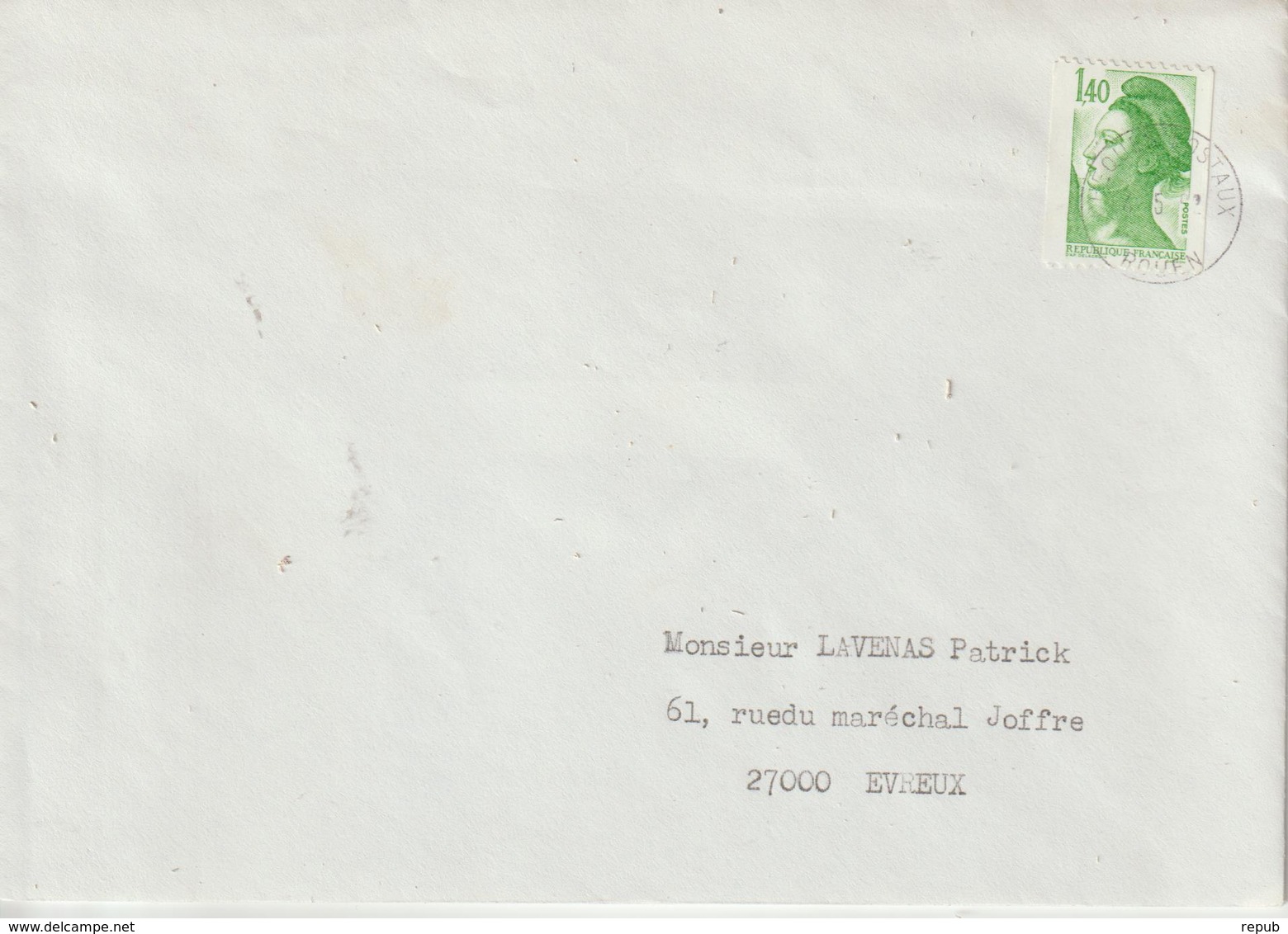 France Cachet Chèques Postaux Rouen 1982 - 1961-....