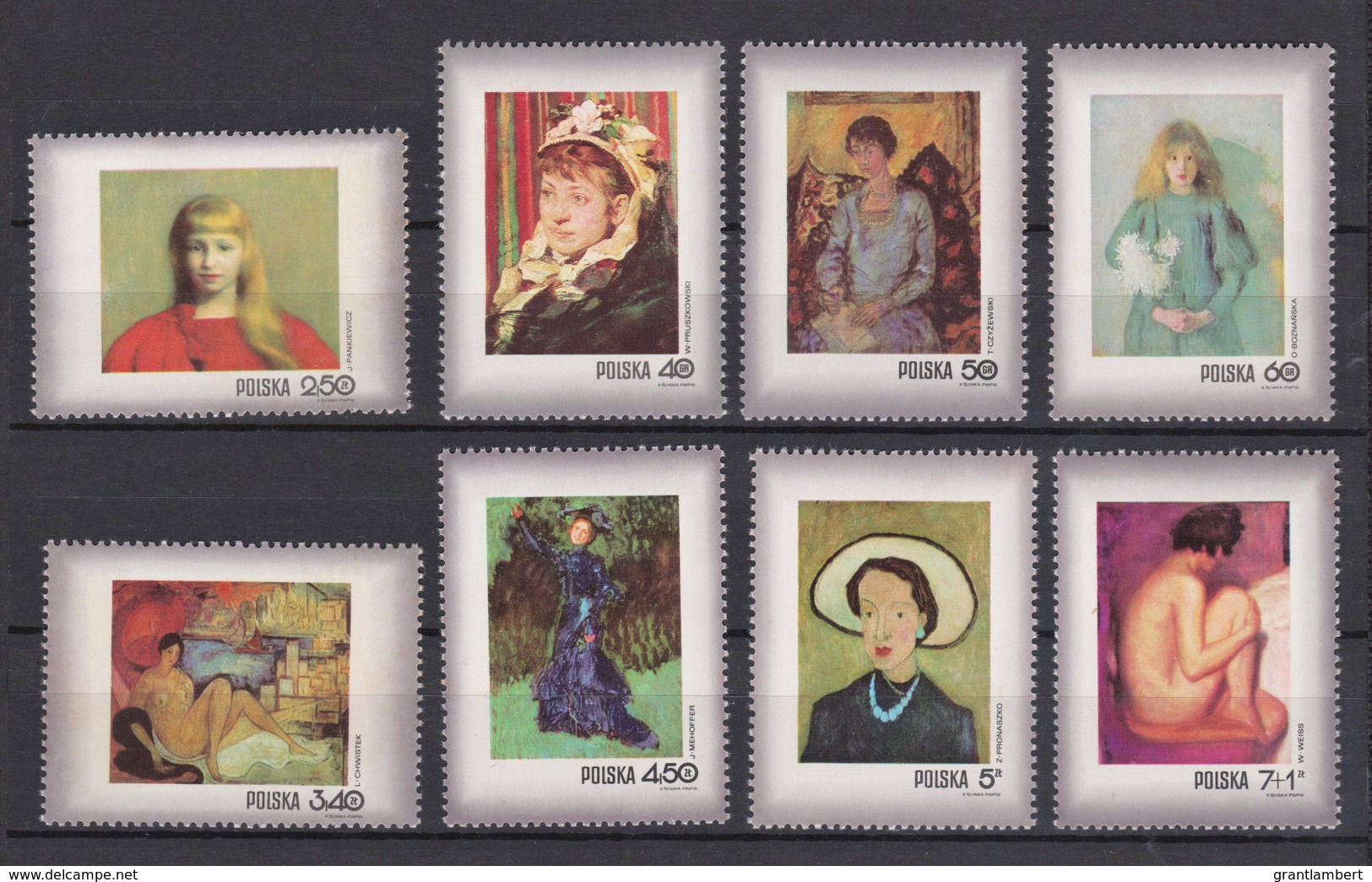 Poland 1971 Contemporary Art, National Museum Set Of 8 MNH - Unused Stamps