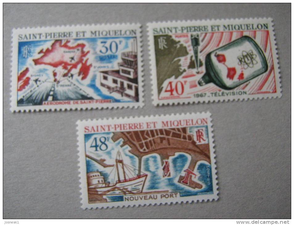 S P M  P 376/378 **  AMENAGEMENTS - Unused Stamps