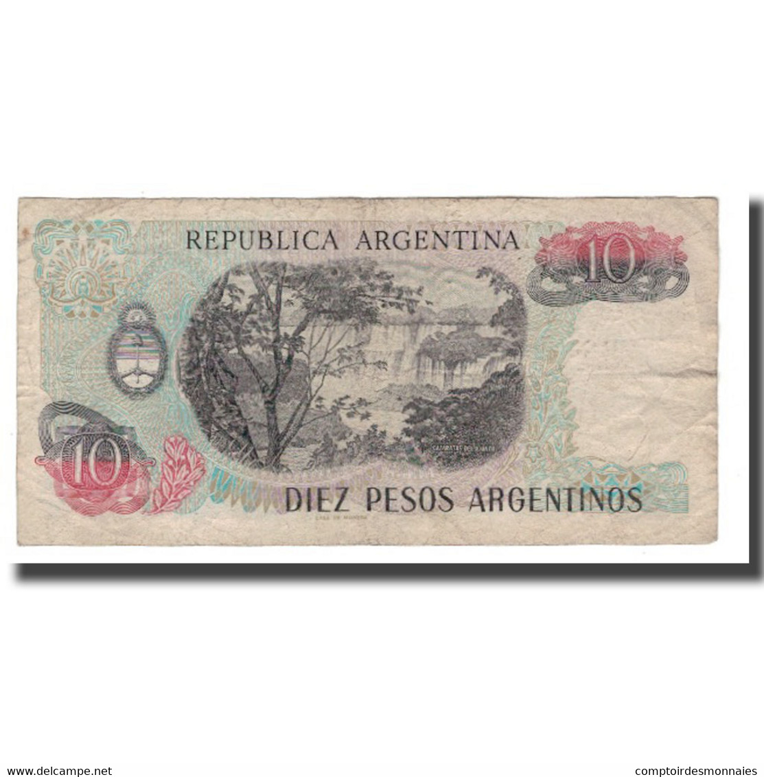 Billet, Argentine, 10 Pesos Argentinos, Undated (1983-84), KM:313a, TB - Argentine