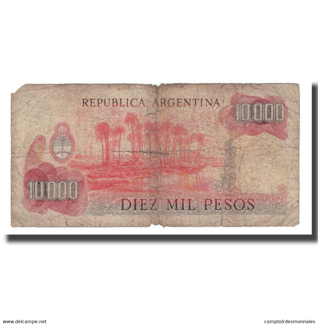 Billet, Argentine, 10,000 Pesos, Undated (1976-83), KM:306b, B - Argentine