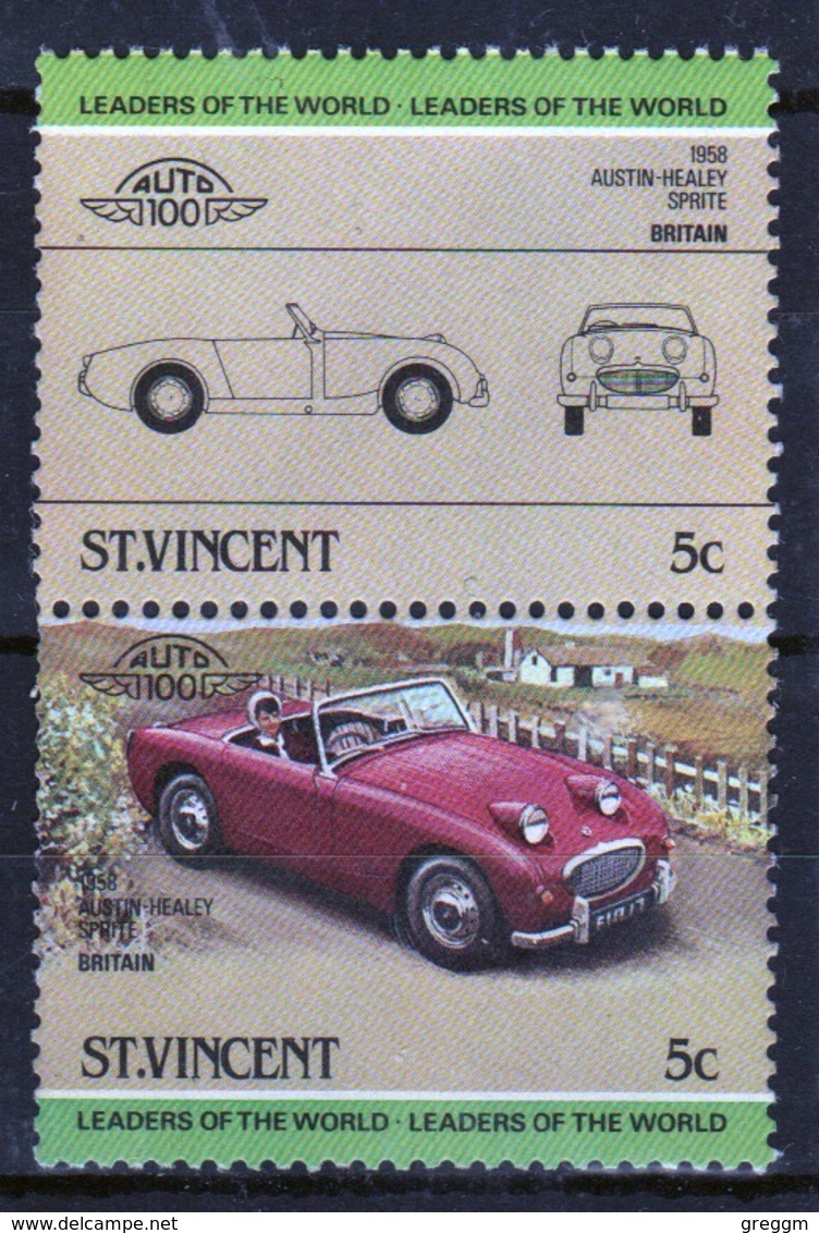 St.Vincent 1984 Pair Of Set Stamps From The Automobile Set. - St.Vincent (1979-...)