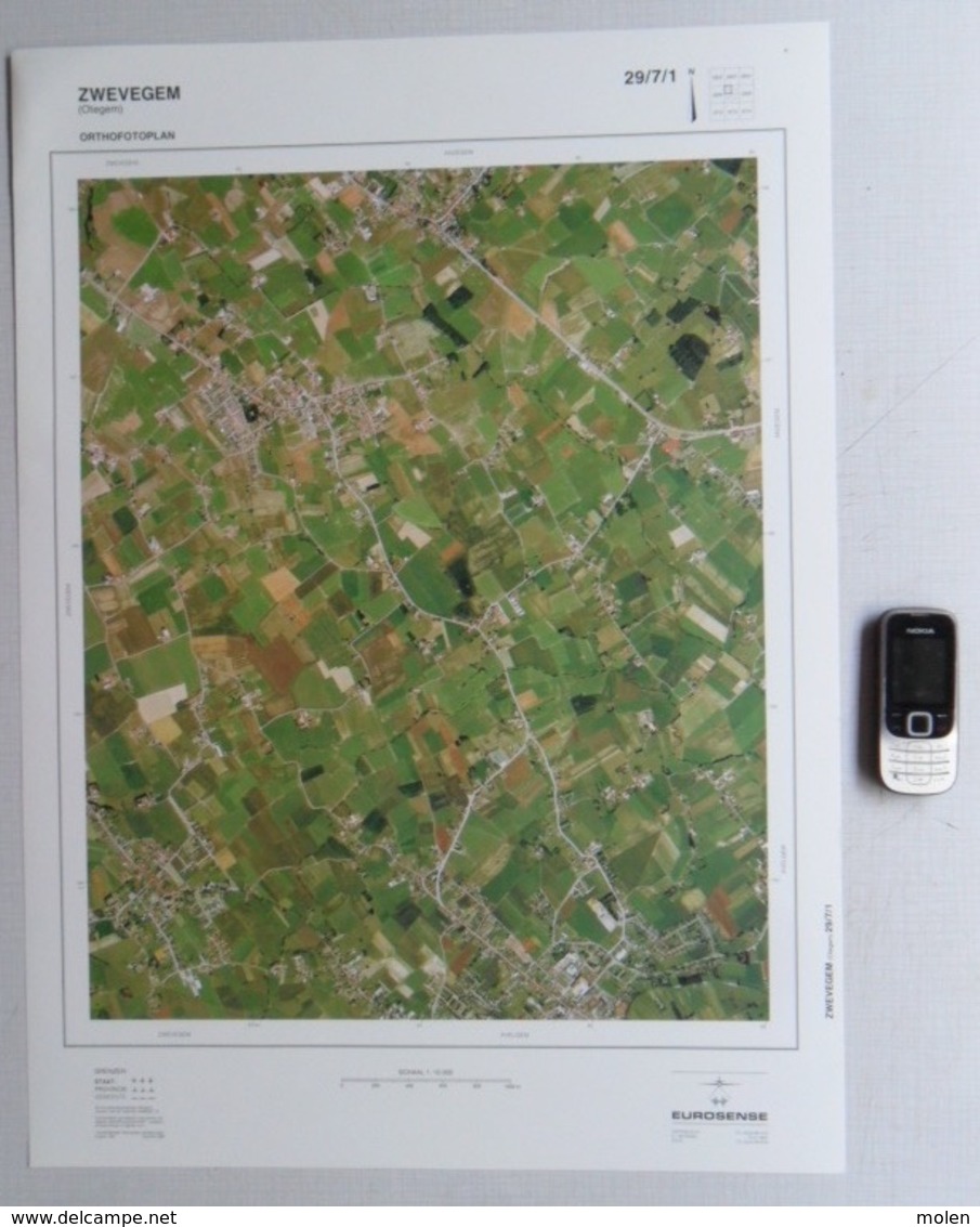 GROTE LUCHT-FOTO OTEGEM INGOOIGEM ZWEVEGEM AVELGEM HEESTERT In 1990 ORTHOFOTOPLAN PHOTO AERIENNE LUCHTFOTO R764 - Zwevegem