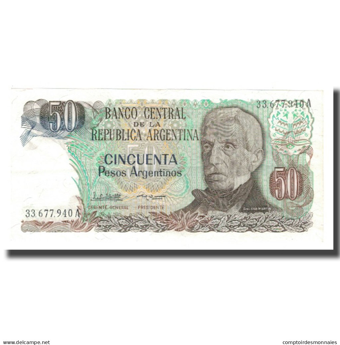 Billet, Argentine, 50 Pesos Argentinos, Undated (1983-85), KM:314a, SUP - Argentine